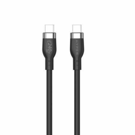 Hyper 2M Silicone 240W USB-C - Ultimate Power & Durability for Your Devices | HJ4002BKGL